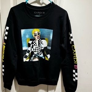 Cardi B crew neck sweatshirt